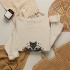 Book Witch Club Sweatshirt | Traditional Tattoo Flash, Black Cat & Roses