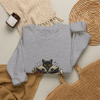Book Witch Club Sweatshirt | Traditional Tattoo Flash, Black Cat & Roses