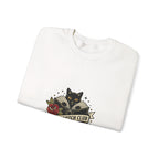 Book Witch Club Sweatshirt | Traditional Tattoo Flash, Black Cat & Roses