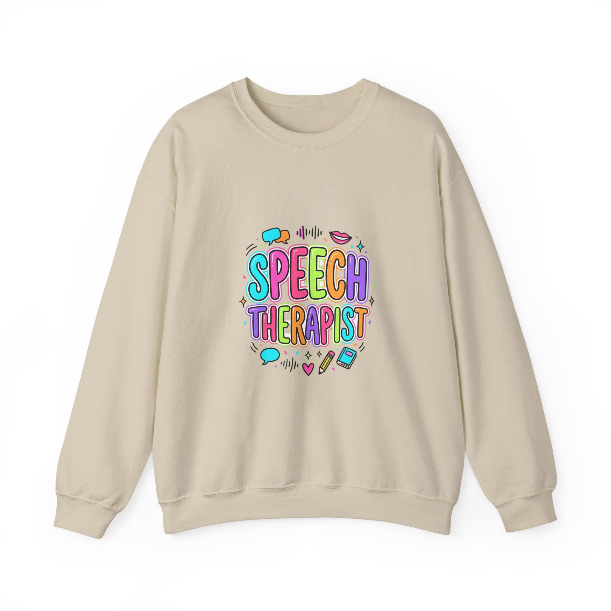 Speech Therapist Crewneck Sweatshirt | School Staff Apparel, Support Staff
