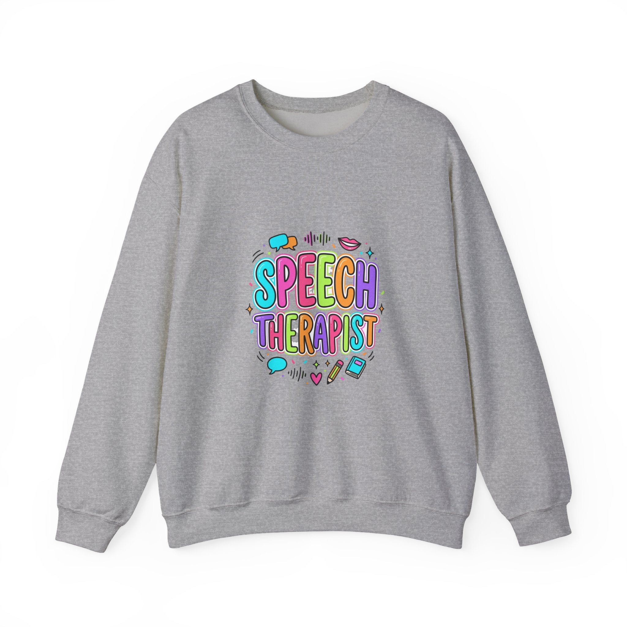 Speech Therapist Crewneck Sweatshirt | School Staff Apparel, Support Staff