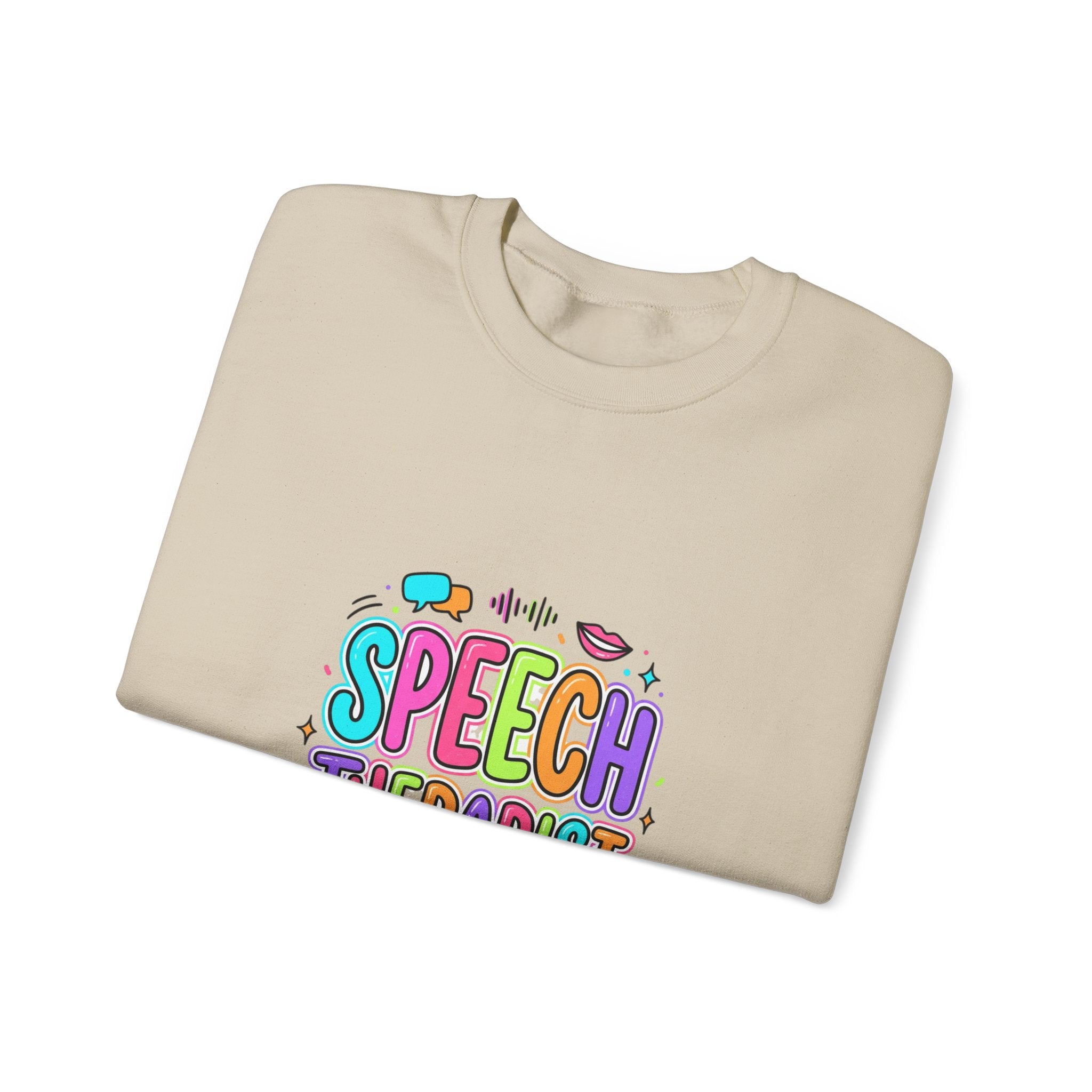 Speech Therapist Crewneck Sweatshirt | School Staff Apparel, Support Staff
