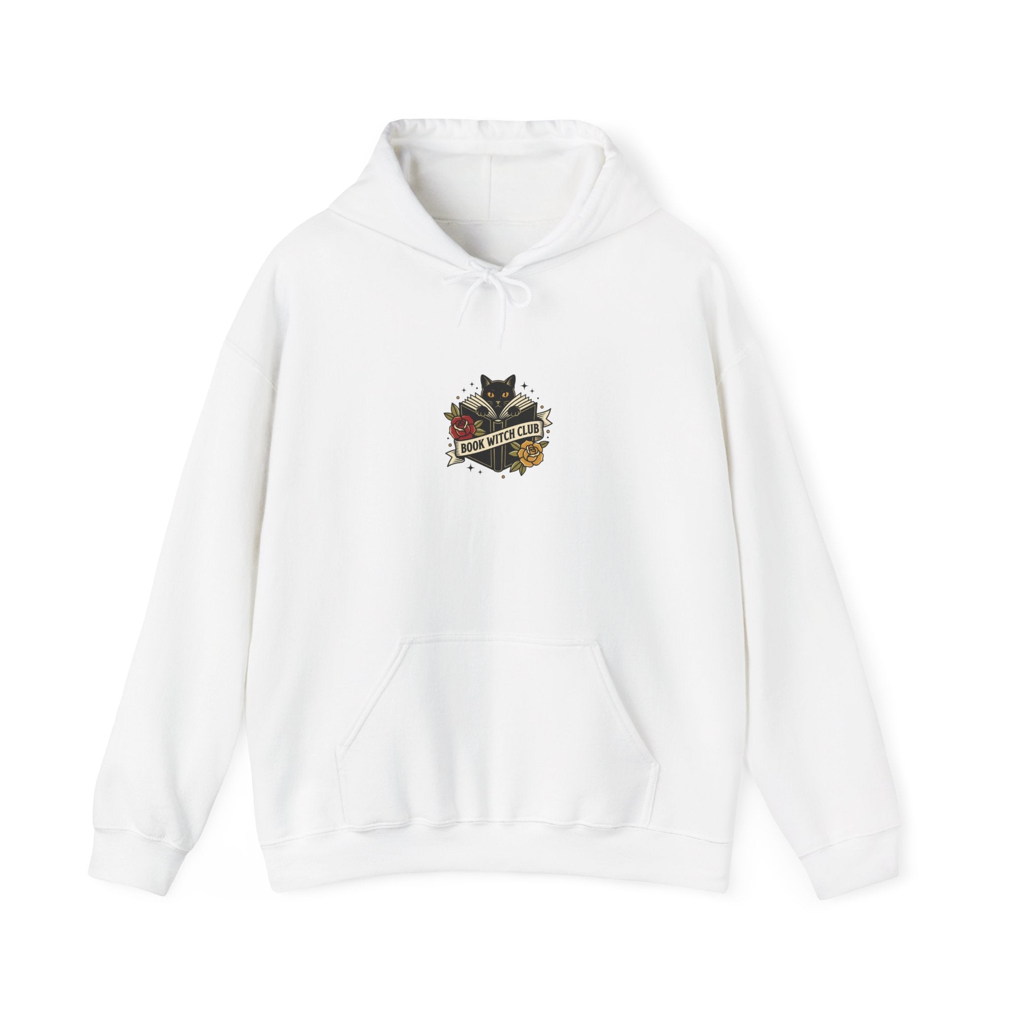 Cat & Roses Traditional Tattoo Hoodie | Vintage Flash banner, Bold Outline
