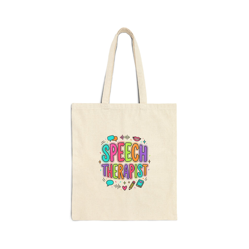 Speech Therapist Tote | School Staff, Educational Support Canvas