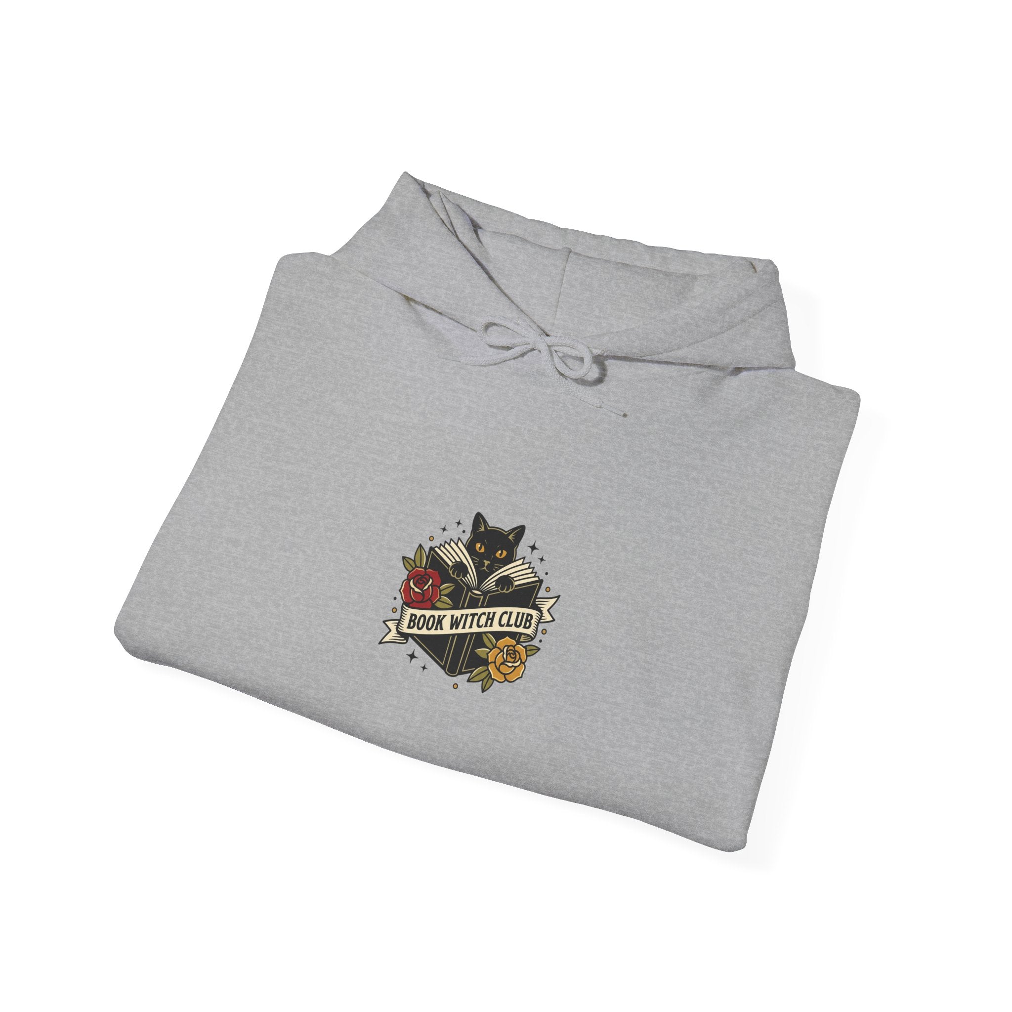 Cat & Roses Traditional Tattoo Hoodie | Vintage Flash banner, Bold Outline