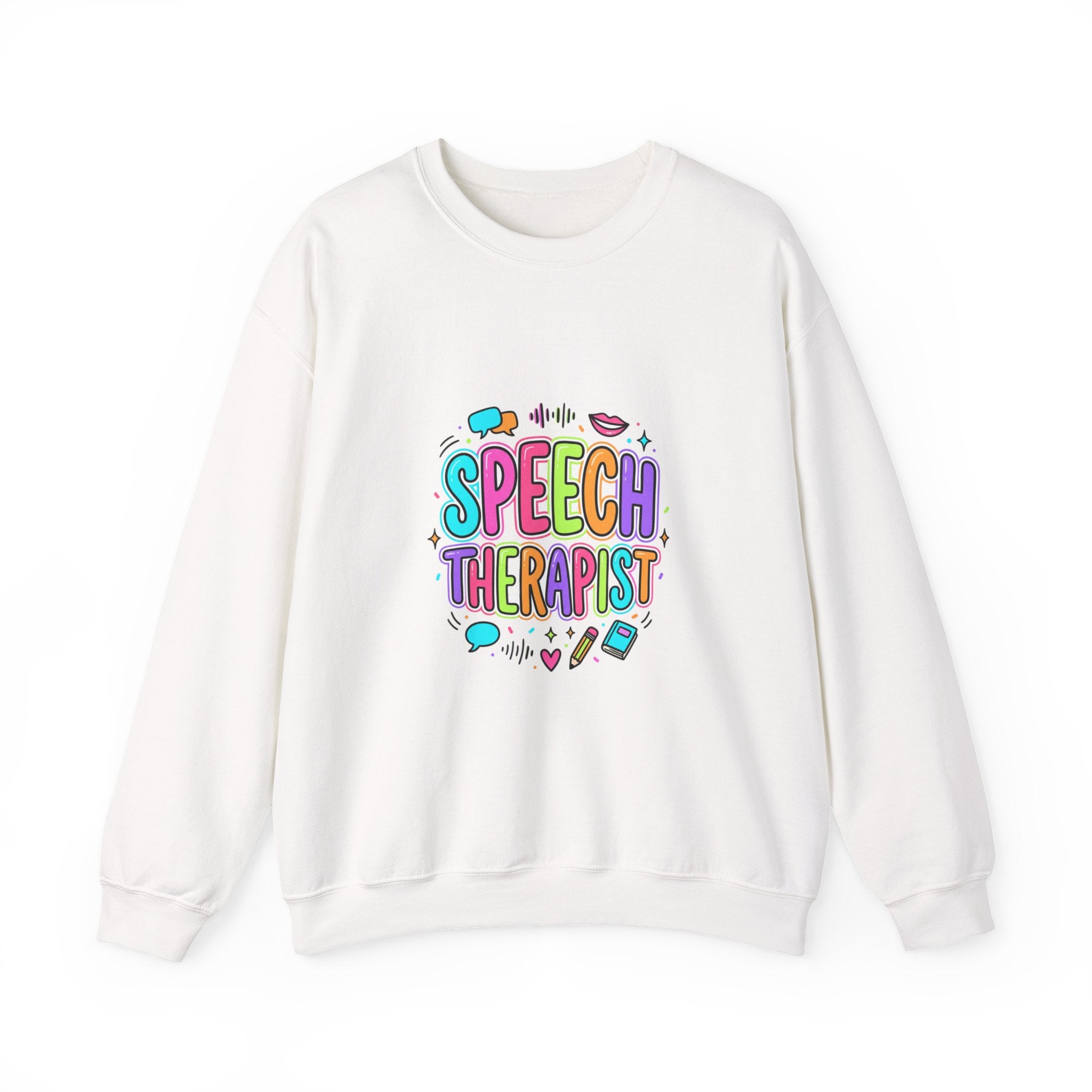 Speech Therapist Crewneck Sweatshirt | School Staff Apparel, Support Staff