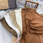 Woman Shirt And Blouses Female French Elegant Spring Autumn New O Neck Lantern Sleeve Long Sleeve Tops Loose Casual Sweet Shirts
