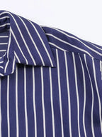 Women Striped Loose Shirt For Women Casual Turndown Collar Single Breasted Long-sleeve Blouse New Summer Office Lady Shirts