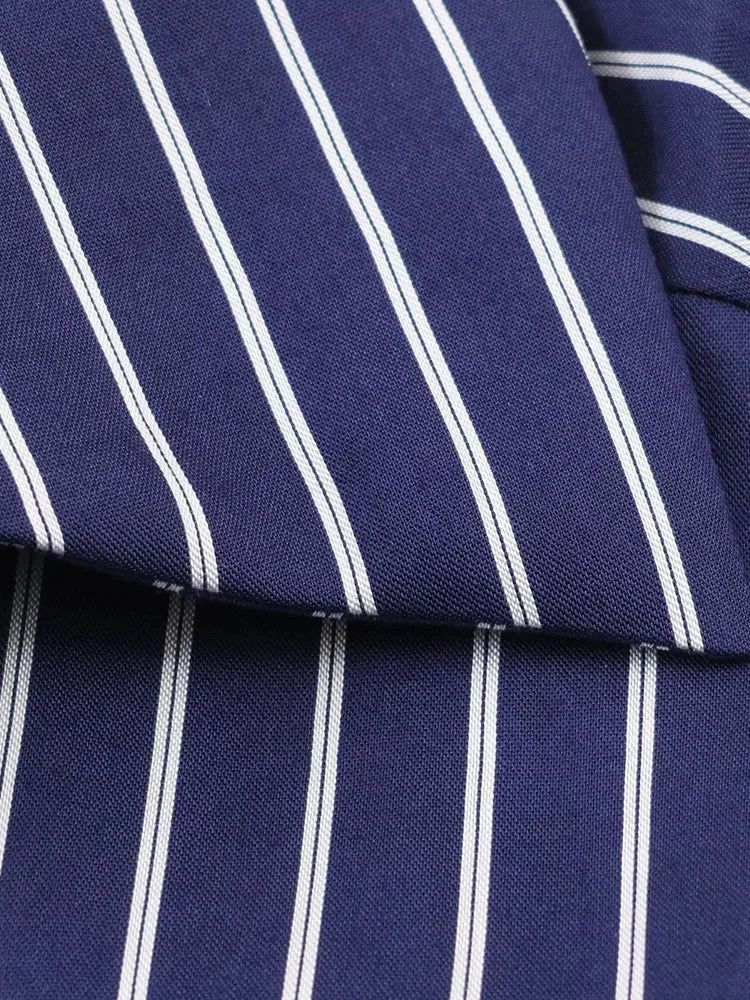 Women Striped Loose Shirt For Women Casual Turndown Collar Single Breasted Long-sleeve Blouse New Summer Office Lady Shirts